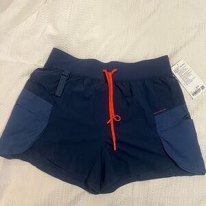 Lululemon Athletica Dark Blue Hiking shorts 4”. NWT